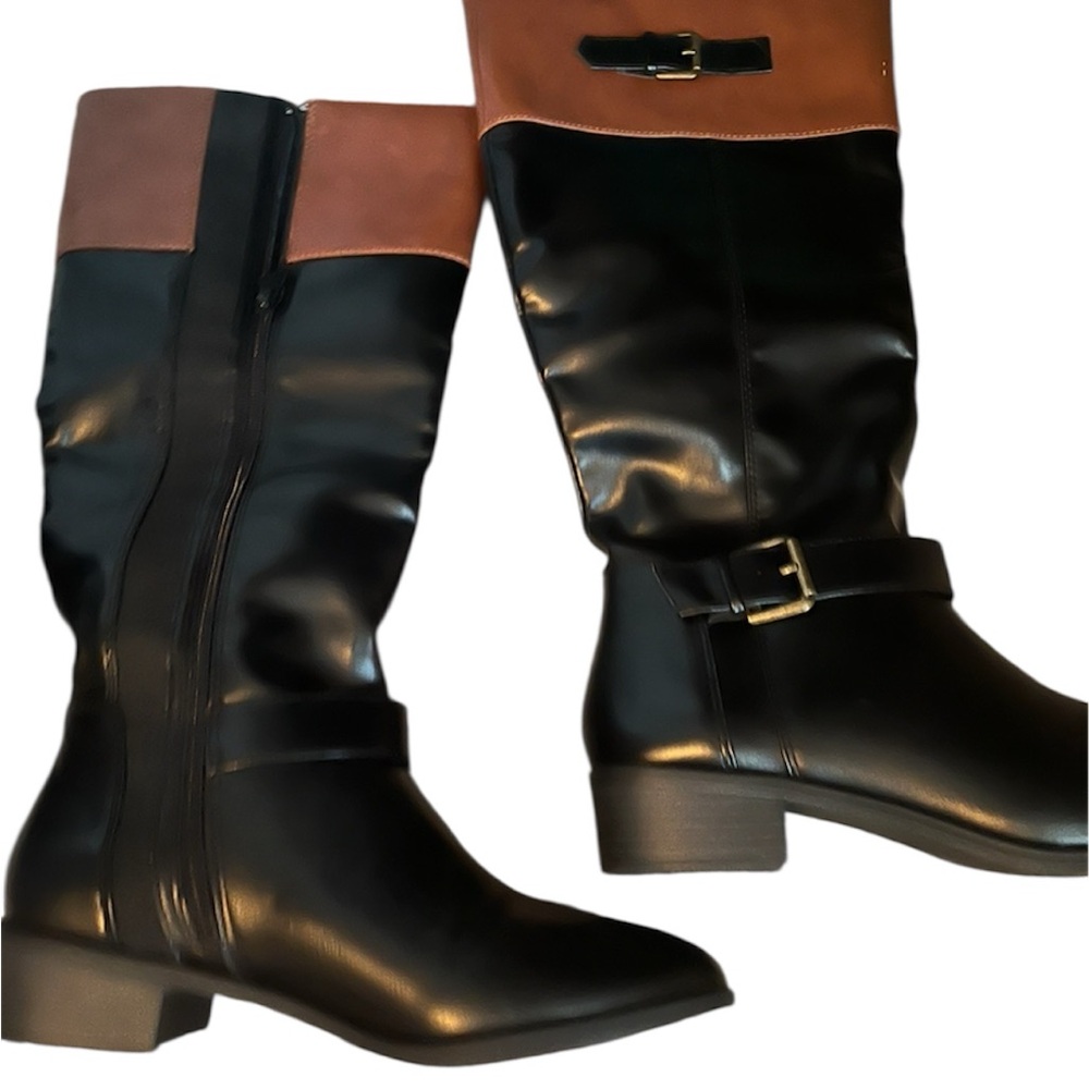 Stylish Black and Brown Women's Boots